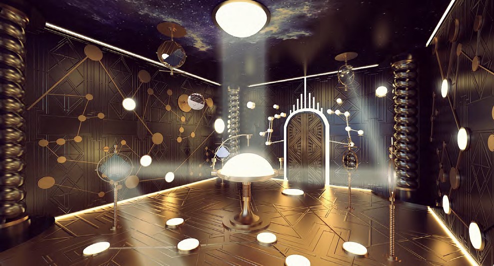 Décor steampunk de l'épisode Arsène Lupin